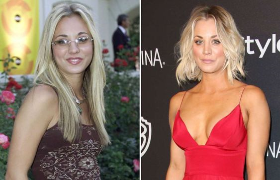 Kaley Cuoco avant après